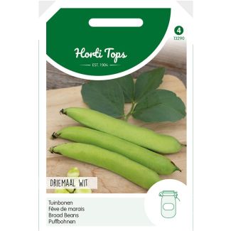 Tuinbonen Driemaal Wit, doosje 100g