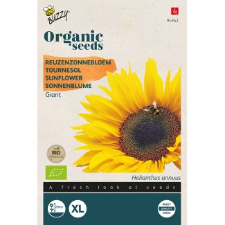 Reuzenzonnebloem biologische zaden