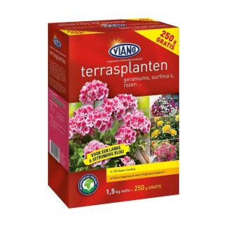 Organische meststof terrasplanten - 1,5 kg + 250 g GRATIS | Viano