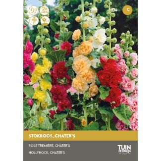 Stokroos zaden van Tuin de Bruijn