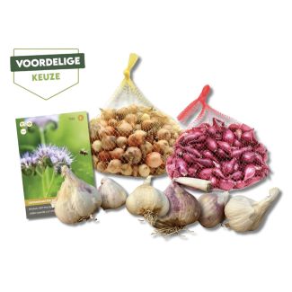 Zeer voordelige wintermix met wintergroenten en pootgoed van moestuinenbloem.nl