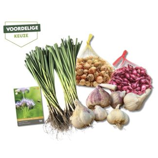 Zeer voordelige wintermix met wintergroenten en pootgoed van moestuinenbloem.nl