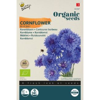 Organic Centaurea, Korenbloem Blue Ball (BIO)