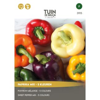 5 soorten paprika zaden