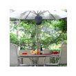 Waspinator boven een tuintafel
