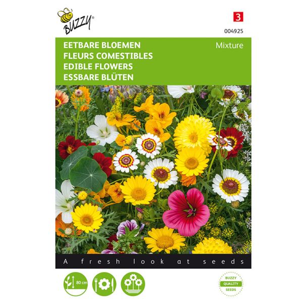 Bloemzaden eetbare bloemenmix