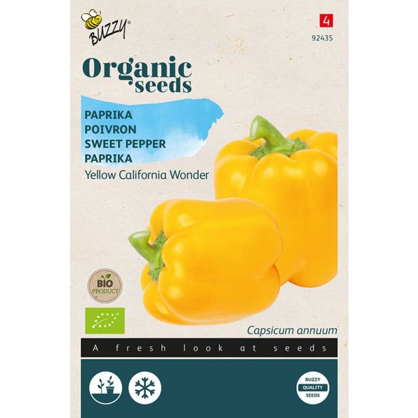 Paprika Yellow California Wonder zaden
