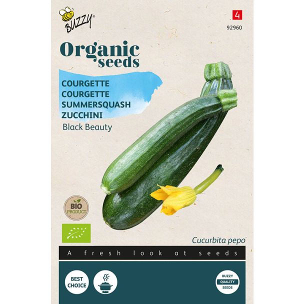 Courgette Black Beauty - biologisch zaad