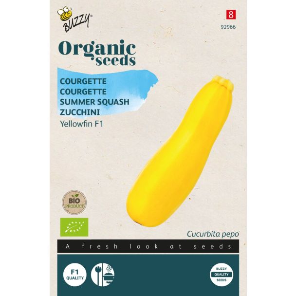 Organic Courgette Yellowfin F1 (BIO)