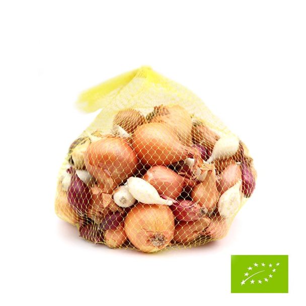 Biologische plantuien en -sjalottenmix