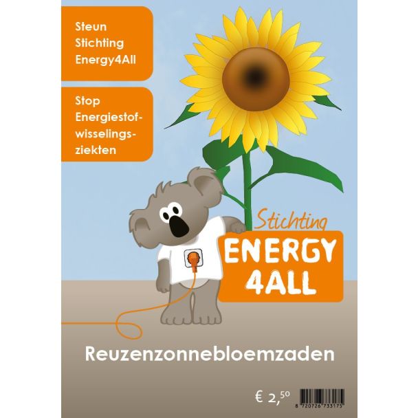 Reuzenzonnebloem - Steun Stichting Energy4All