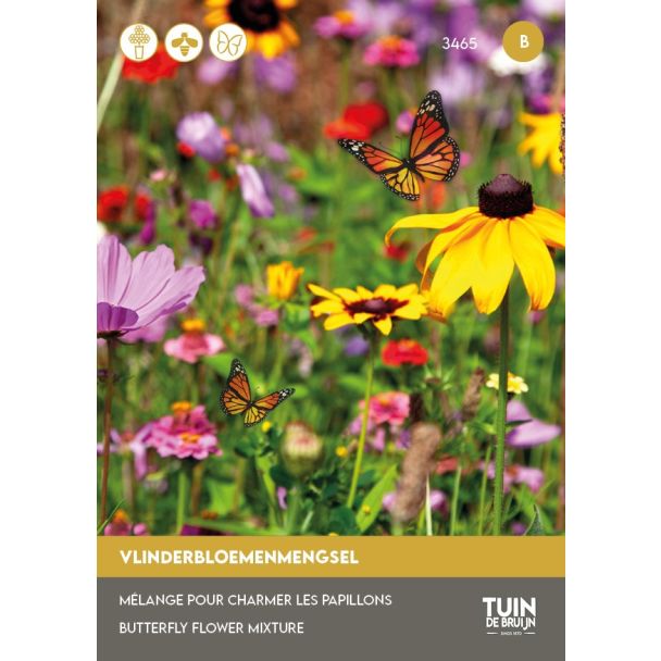 Vlinderbloemenmengsel zaden Tuin de Bruijn